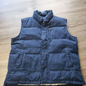 Consensus Outerwear Blue Down Puffer Vest Jacket Mens Size Large